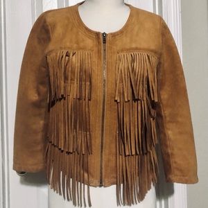 Suede, Fringe Jacket